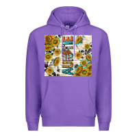 Purple auntie with lightning bolt Premium Hoodie - TumblerDesignByShophia