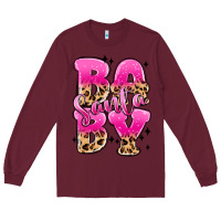 Burgundy santa baby Long Sleeve Tee - MaliasSmallBusiness