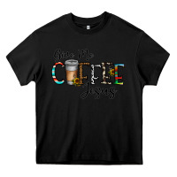 Black give me coffee jesus Heavy Core Tee - CowhideDigitalArt