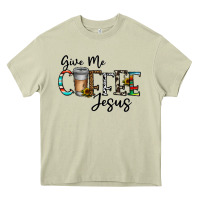 Mossy give me coffee jesus Heavy Core Tee - CowhideDigitalArt