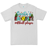 Dove Grey santa s favorite softball player Premium Tee - JahusDesignShop