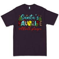 Plum santa s favorite softball player Premium Tee - JahusDesignShop