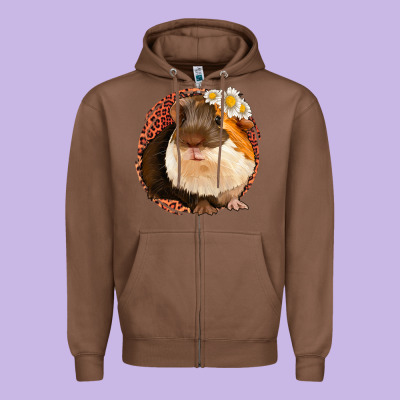 Guinea Pig Zipper Hoodie Designed By Bettercallsaul