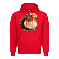 Red Guinea Pig Zipper Hoodie - Bettercallsaul