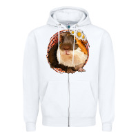 White Guinea Pig Zipper Hoodie - Bettercallsaul