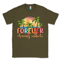 Army Green forever chasing sunsets Classic Tee - MaliasSmallBusiness