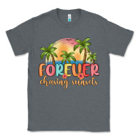 Charcoal Heather forever chasing sunsets Classic Tee - MaliasSmallBusiness