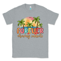 Heather Grey forever chasing sunsets Classic Tee - MaliasSmallBusiness
