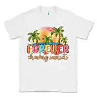 White forever chasing sunsets Classic Tee - MaliasSmallBusiness