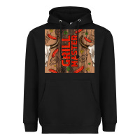 Black grill master with bull skull Heavyweight Hoodie - TumblerDesignByShophia