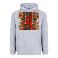 Heather Grey grill master with bull skull Heavyweight Hoodie - TumblerDesignByShophia