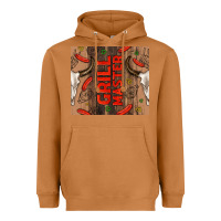 Meerkat grill master with bull skull Heavyweight Hoodie - TumblerDesignByShophia