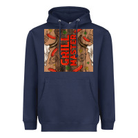 Grill Master With Bull Skull Heavyweight Hoodie | Teevron