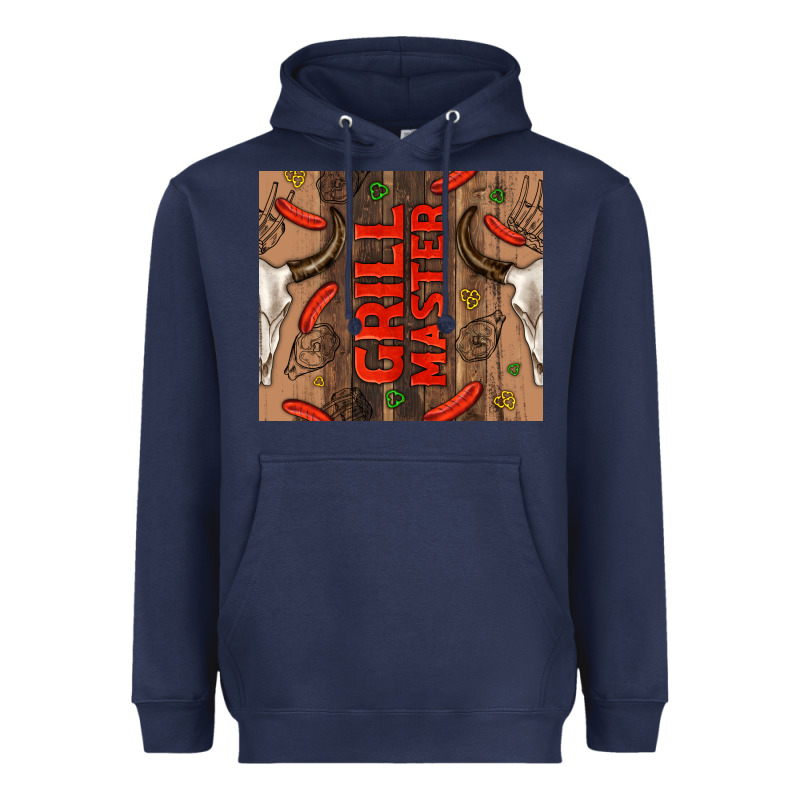 Grill Master With Bull Skull Heavyweight Hoodie by TumblerDesignByShophia | Teevron