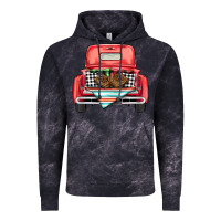 Cloud Black Christmas truck Vintage Hoodie - BarkalooDesign