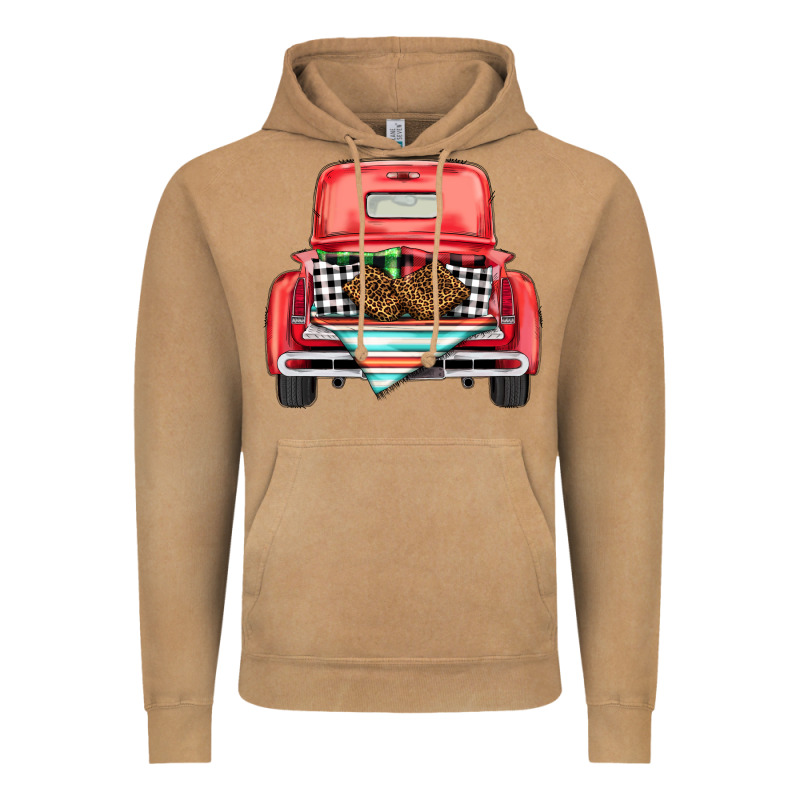Christmas Truck Vintage Hoodie by BarkalooDesign | Teevron