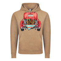Vintage Coffee Christmas truck Vintage Hoodie - BarkalooDesign