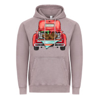 Vintage Zinc Christmas truck Vintage Hoodie - BarkalooDesign