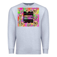 Heather Grey straight outta fucks to give Premium Sweatshirt - TumblerDesignByShophia