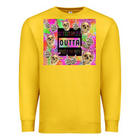 Straight Outta Fucks To Give Premium Sweatshirt | Teevron