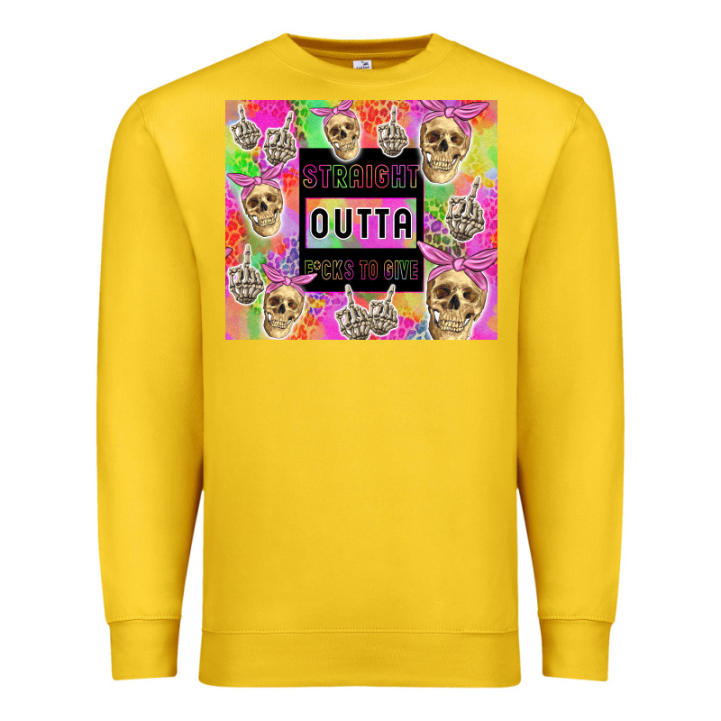 Straight Outta Fucks To Give Premium Sweatshirt by TumblerDesignByShophia | Teevron