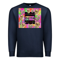 Navy straight outta fucks to give Premium Sweatshirt - TumblerDesignByShophia