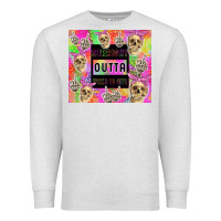 Oatmeal Heather straight outta fucks to give Premium Sweatshirt - TumblerDesignByShophia