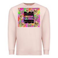 Pale Pink straight outta fucks to give Premium Sweatshirt - TumblerDesignByShophia