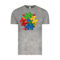 Cloud Rock autism puzzles Vintage Tee - MaliasSmallBusiness