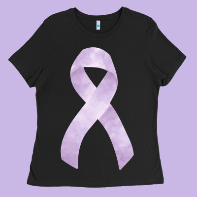Testicular Cancer Ribbon Fa Element Ladies Tee Designed By Fadigitalartstudio