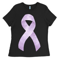 Black testicular cancer ribbon fa element Ladies Tee - FaDigitalArtStudio
