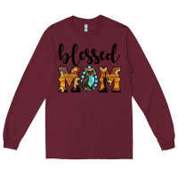 Burgundy blessed mom Long Sleeve Tee - JahusDesignShop