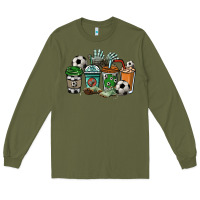 Army Green soccer coffee cups Long Sleeve Tee - NancyCooperArtShop