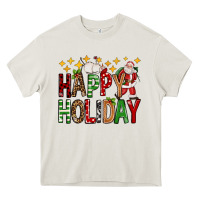 Cream happy holiday christmas Heavy Core Tee - FaDigitalArtStudio