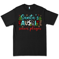 Black santa s favorite soccer player Premium Tee - JahusDesignShop