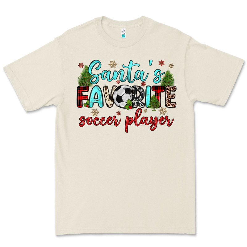 Santa S Favorite Soccer Player Premium Tee by JahusDesignShop | Teevron