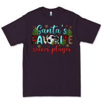 Plum santa s favorite soccer player Premium Tee - JahusDesignShop