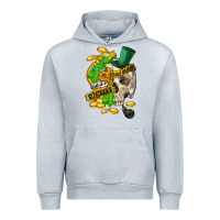 Heather Grey when you are dead inside but its st.patricks Urban Hoodie - FaDigitalArtStudio