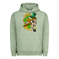 Pigment Oil Green when you are dead inside but its st.patricks Urban Hoodie - FaDigitalArtStudio