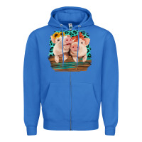 Cute Couple Pigs Zipper Hoodie | Teevron