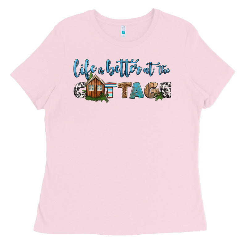 Life Is Better At The Cottage Ladies Tee by HRA Design Shop | Teevron