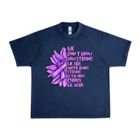 Navy purple pancreatic cancer sunflower and cancer ribb Urban Heavy Tee - MaliasSmallBusiness