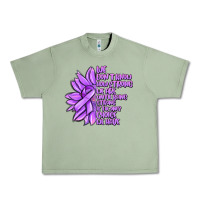 Oil Green purple pancreatic cancer sunflower and cancer ribb Urban Heavy Tee - MaliasSmallBusiness