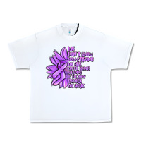 White purple pancreatic cancer sunflower and cancer ribb Urban Heavy Tee - MaliasSmallBusiness