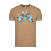 Vintage Coffee boy happy easter Vintage Tee - MaliasSmallBusiness