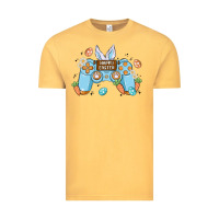 Vintage Mustard boy happy easter Vintage Tee - MaliasSmallBusiness