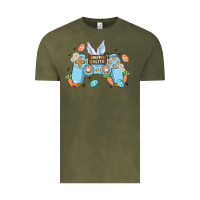 Vintage Olive boy happy easter Vintage Tee - MaliasSmallBusiness