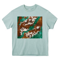 Arona brown cowhide glitter Heavy Core Tee - BarkalooDesign