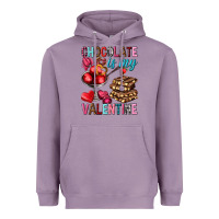 Lavender Chocolate is my valentine Valentine's Day Heavyweight Hoodie - HowdyJamesFarm