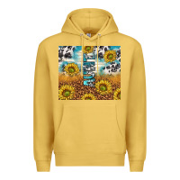 Antique Gold aunt sunflower leopard glitter Premium Hoodie - TumblerDesignByShophia